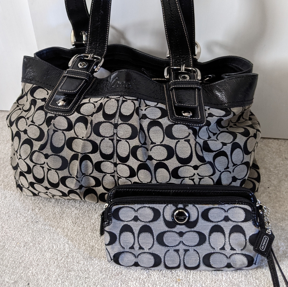 Black and gray Coach bundle